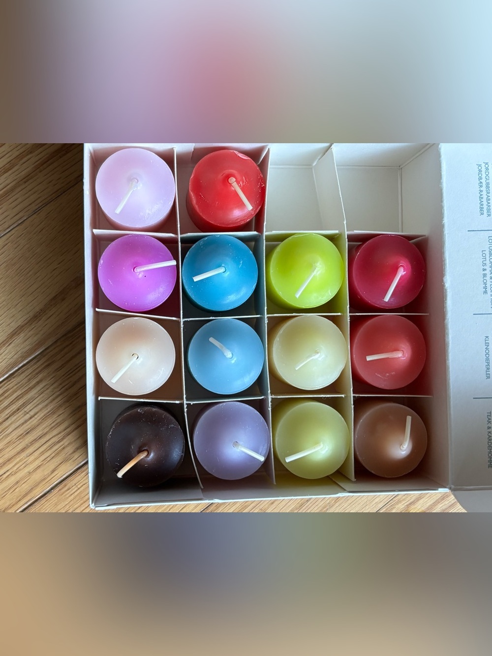 NEW Vtg Partylite Fragrance Sampler Box 14 Votive Candles Party Host 90s Openbox